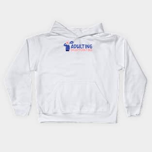 Adulting very disappointing Kids Hoodie